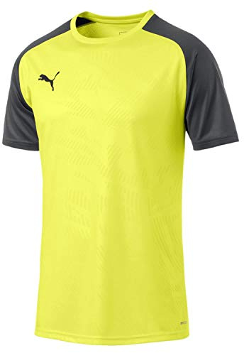 PUMA Herren CUP Training Jersey Core Trainingsshirt, Fizzy Yellow-Asphalt, S