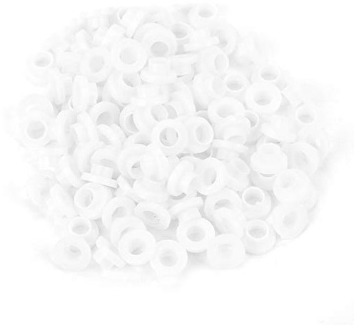 Arandela aislante de 100 piezas para transistor Insulation Bushing Washer Transistor Arandela Ligero Aislante Plástico Espaciador Bujes Arandelas Tubos de Potencia Diodos Transistores Accesorios