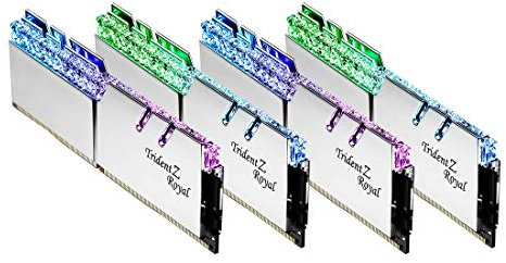 G.Skill Trident Z Royal F4-3200C16Q-64GTRS módulo de - Memoria (64 GB, 4 x 16 GB, DDR4, 3200 MHz, 288-pin DIMM)