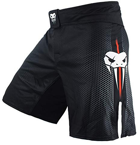 SOTF Boxshorts für Herren Training Kampfshorts Herren MMA BJJ Shorts No Gi, Schwarz, XX-Large