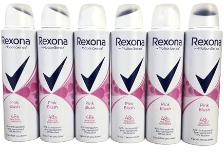 6er Pack - Rexona Women Deospray - Pink Blush - mit Aluminium - 150 ml