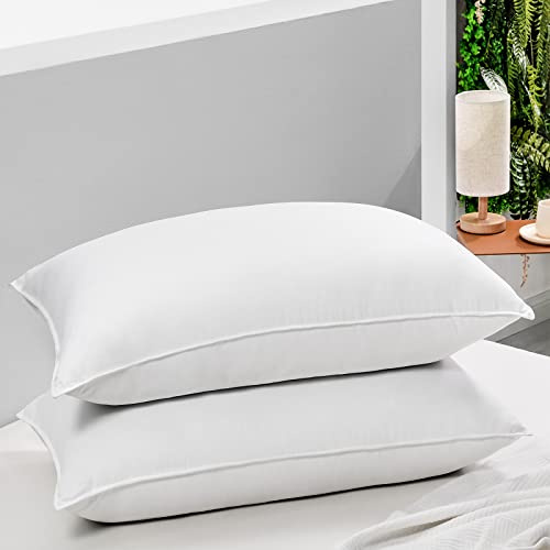 HARBOREST Bettkissen zum Schlafen, 2 Stück, luxuriöse Plüschdaunen, Alternative Kissen, gut für Seiten- und Rückenschläfer, Hotel-Kollektion, Kissen, Standard/Queensize, 50,8 x 66 cm
