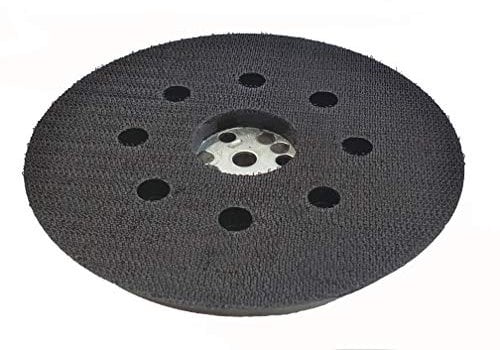 Piatto di supporto adesivo per dischi abrasivi, forato, con diametro da 125 mm, di durezza media, compatibile con levigatrici eccentriche Bosch e Skil