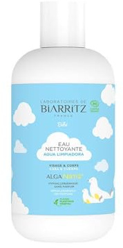 Alga Natis Baby Cleaning Water from Laboratoires de Biarritz | Mild Micellar Based Cleansing Water 200 ml | For Gentle Cleansing Sensitive Baby Skin | Certified Natural Cosmetics
