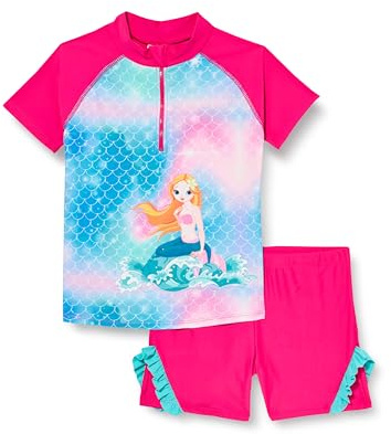 Playshoes zweiteilig Schwimmshirt Badeshorts Badebekleidung Unisex Kinder,Meerjungfrau,86-92