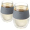 HOST 2962 876718029622 Beer Freeze Cooling Cup, Plastic, Gray (Set of 2)