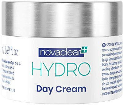 Equalan Pharma Hydro Tagescreme Gel, Creme gel für Gesicht 50 ml, Tagescreme-Gel mit 10% nieder- und mittelmolekularer Hyaluronsäure, Creme mit Vitamin E mit Hagebutten- und Grüntee-Extrakt.