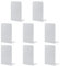 MSDADA Buchstützen aus Metall L, 102x203x135mm, 4 Paar CD Buchständer Kinder, Bücherregal für Schule Zuhause Büro Bibliothek Decorative(Weiß)