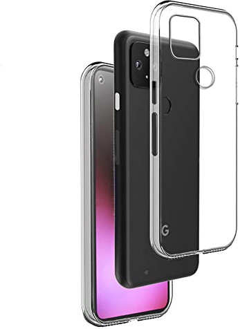 REY Transparente Silikonhülle TPU für Google Pixel 4A 5G, Handyhülle Premium Kratzfest TPU Durchsichtige Schutzhülle, Ultradünne 0,33 mm