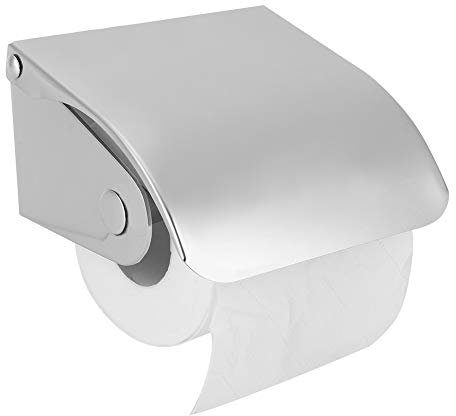 Dioche Toilettenpapierhalter, Toilettenpapierhalter mit Deckel für Toilettenpapier, Toilettenpapierhalter für Bad und Toilette, Edelstahl