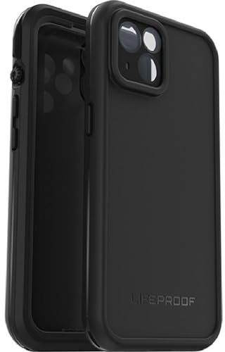 LifeProof Fre Hülle für iPhone 13, Wasserdicht (IP68), stoßfest, schmutzabweisend, Sturzschutz bis 2 Meter, schlanke Hülle mit integriertem Displayschutz, Schwarz