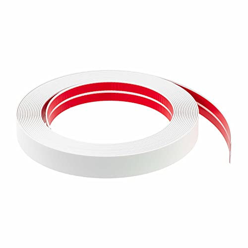 Fenster-hammer Knickwinkel selbstklebend Winkelleiste 15x15mm 3m lang Winkelprofil Fensterleiste auf Rolle, Weiß