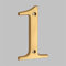Plaque Maison Flottante 3D Chiffres Laiton Massif 4 Pouces 10cm Lettre Dorée Numéro Moderne Porte Appartement Alphabet Numérique Boîte Aux Lettres Adresse Extérieure Extérieures Montage à Vis (1)