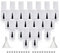Agidea Empty Nail Polish Bottles with Round Brush 5ML, 20Pack Small Empty Glass Refillable Nail Polish Containers with Mixing Balls & Funnels (White)
