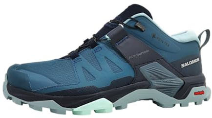 Salomon X Ultra 4 GTX W Sportschuhe Damen Outdoorschuhe Wanderschuh Blau, Schuhgröße:EUR 38 | UK 5