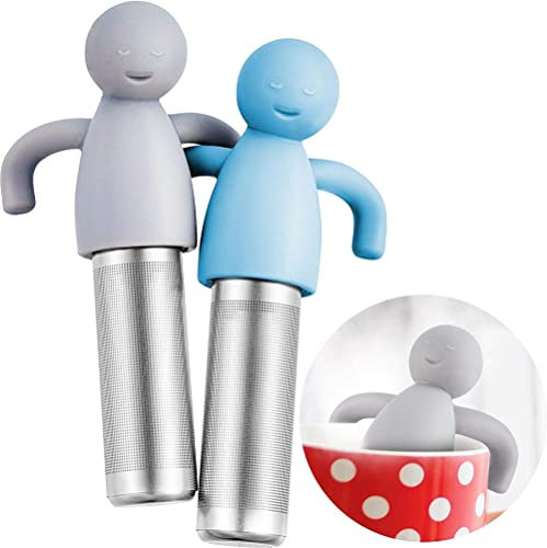 USB 2 Piezas infusor de té para té Suelto Lindo Filtro de té de Malla Fina de Acero Inoxidable difusor de té para Tazas de té teteras