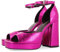 GIOSEPPO Sandalias Fucsia Metalizadas con tacón Ancho y Plataforma para Mujer Blunt