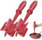 Lot de 2 hachoirs à viande, hachoir à hamburger, hachoir à viande résistant à la chaleur pour hamburger, bœuf haché, outil de broyage de viande en nylon, hachoir antiadhésif, rouge