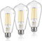 DiCUNO Lampadina LED E27 Vintage bianco caldo 2700K, 6W filamento led equivalente 60W incandescente, 810LM, Non dimmerabile, ST64 Vintage filamento per lampadario e lampada da soffitto, 3 Pezzi