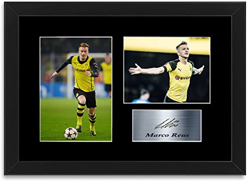 Foto-Poster Marco Reus Dortmund Deutschland, gerahmt, gerahmt, Geschenk für Fans und Fans