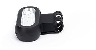CHEF CUISINE Grill Licht LED – Grill Beleuchtung mit drei Helligkeitsstufen, batteriebetriebene Kunststoff Grill Lampe, universelle Befestigung mit Silikonband, 4 LEDs, Leuchtdauer bis zu 18 Stunden