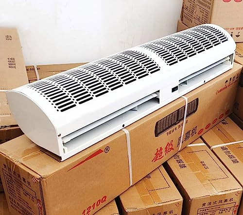CUPLES Barriera d'Aria Commerciale 60cm~150cm, con Telecomando, Basso Consumo, Muto, Anti-zanzara, 2 velocità Regolabili, Silenziosa A Risparmio Energetico (Size : 60cm)