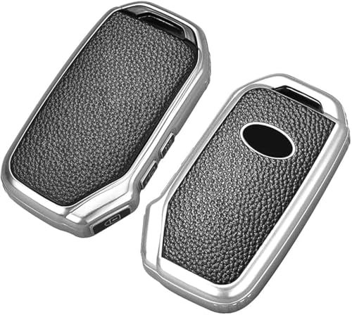 KUNIO Keyless Schlüsselhülle Passt für KIA Soul NQ5 NIRO xceed Sportage GT line Passt für kia Proceed gt Schutzhülle TPU Autoschlüssel Schutz 3 Tasten D Silver