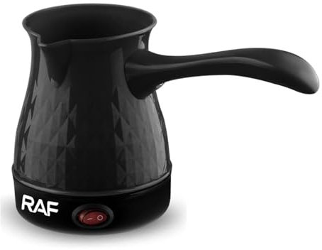 BURLOE Electric Turkish Coffee Maker, 500ml Stainless Steel Arabic Coffee Pot with Removable Handle