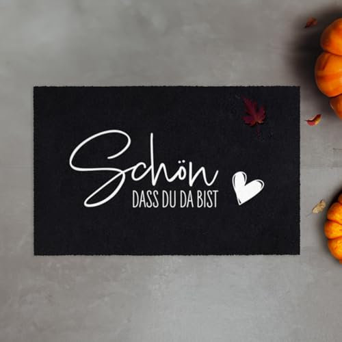 MOCAVI Mat Fußmatte waschbar außen & innen anthrazit 45x70 cm Schuh-Teppich, Schuhe ausziehen, Deko Eingangsbereich innen, außen, Matte, Haustür, Stiefelmatte