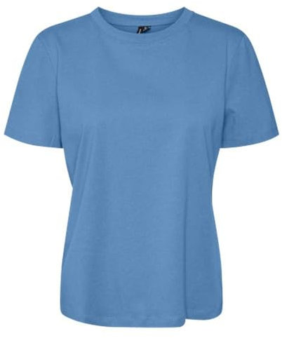VERO MODA Damen VMPAULINA SS GA JRS NOOS T-Shirt, Blue Jasper, S