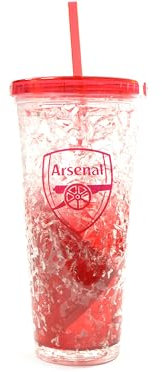 Team Direct Freezer Cup with Straw (Arsenal FC)
