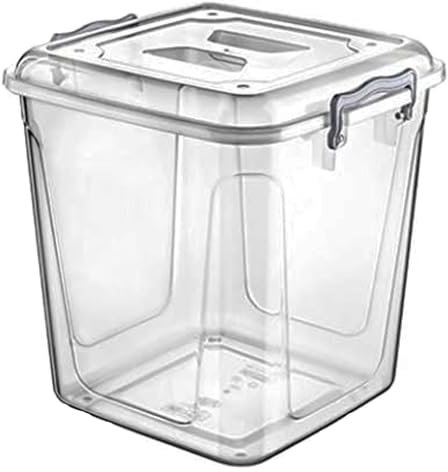 11 Litre Plastic Pantry Storage Box With Clip Locking Lid Kitchen Food Flour Rice Biscuits Storage Container Meal Carrier Multi-Purpose (11 Litre Pantry Box)