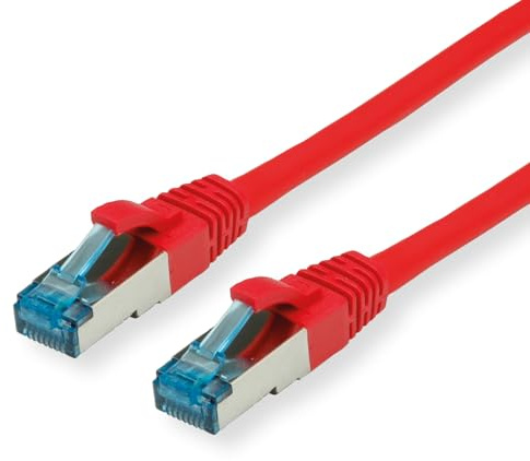 VALUE Patchkabel Kat.6A (Class EA) S/FTP (PiMF), LSOH, rot, 0,15 m