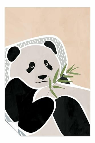 Scandi Pantha Kinder-Kunst-Poster, ungerahmt, Bilder für Zuhause, Wände, Schlafzimmer, Wohnzimmer und Badezimmer, 91 x 61 cm