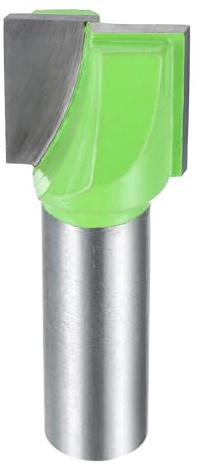 sourcing map Oberfräsen-Bit, 1,27 cm Schaft, Hartmetallbestückt, Spoilboard-Oberflächen-Hobelfräser, CNC-Fräs-Bit für Plattenabflachung, Holzbearbeitung, 21 mm Durchmesser, 20 mm Tiefe