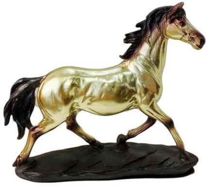 JXCBXJ Pferdeskulptur,Pferde-Kunstharz-Statue,Deko Statue Pferd,Pferd Skulptur Handwerk Home Office Dekoration Zubehör Hochzeitsgeschenke