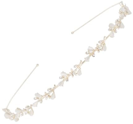 1 Stück Braut Haarschmuck Tiara Mädchen Stirnband Kronen - Fee Kopfbedeckung, Mittelalterliche Kopfbedeckung, Brautschmuck Gold Silber, Kommunion Konfirmation Haarschmuck