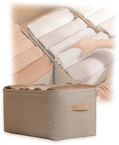 Armario plegable multifuncional, cajas de almacenamiento portátiles de lona ultra espaciales, organizador de armario con asa, contenedores de almacenamiento de ropa para suéter, camisa, pantalones