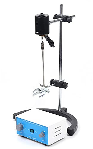CLEADONG Elektrischer Overhead Rührer, 200-2600 Rpm Labor-Rührer Elektrisch Rührwerk Überkopfrührer, Trommelrührer Laborrührer