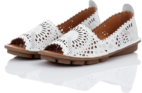 Gemini Damen Slipper weiß