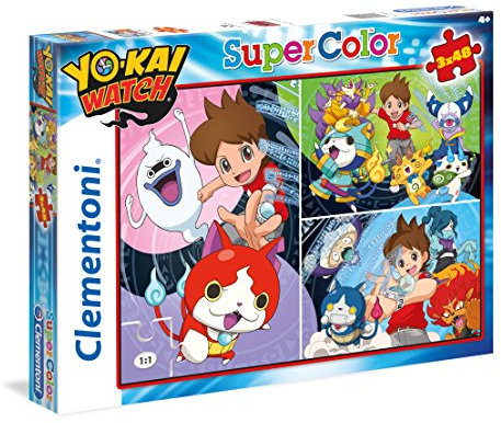 Clementoni 25219 - Puzzle 3X48 Yo-Kai Watch
