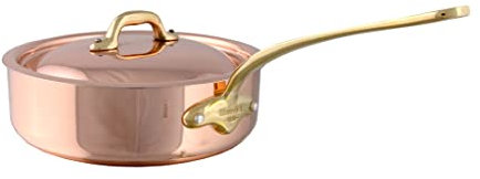 Mauviel 6723.25 M'Heritage M'150B Kupfer-Sautepfanne mit Deckel, Rostfrei