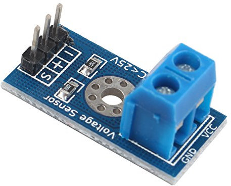 HALJIA Max 25 V détecteur de tension Gamme 3 terminal Capteur module Compatible avec Arduino