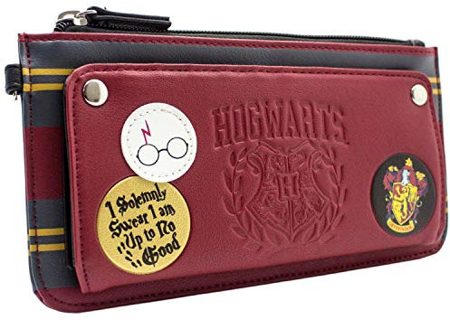 Harry Potter Gryffindor Hogwarts Purse Clutch Coin Pocket & Card Holder, Red