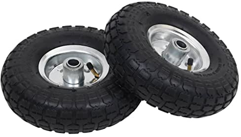 vidaXL 2x Sackkarrenrad Gummi 4,10/3,50-4 (260x83) Ersatzrad Rad Bollerwagen