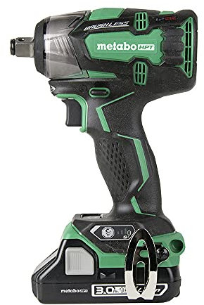 Metabo HPT Avvitatore a percussione senza fili da 18 V, 2 batterie compatte agli ioni di litio da 3,0 Ah, coppia di torsione, conforme IP56, luce LED, interruttore di velocità a 4 stadi, garanzia a