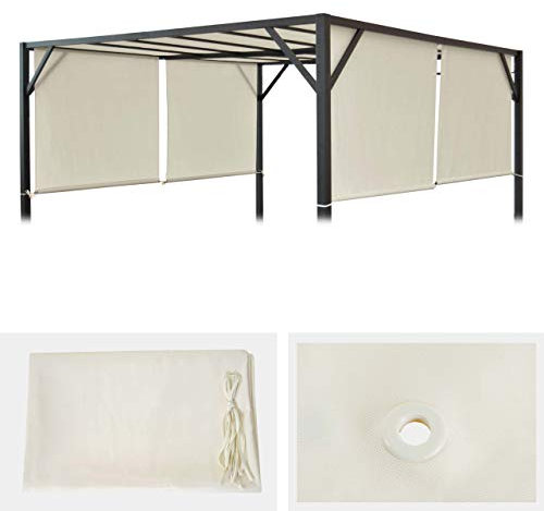 Mendler Ersatzbezug für Dach Pergola Pavillon Baia 4x4m - Creme