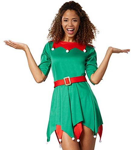 dressforfun 900847 Sexy Damen Elfen Kostüm, Wichtel Weihnachtself - diverse Größen - (XXL | Nr. 303419)