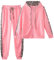 amropi Traingsanzug Damen Jogginganzug Leopard Kapuzenpullover Lange Ärmel Top + Hose Sportanzug 2 Stück (Rosa,5XL)