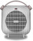 De'Longhi HFS30B24.W Termoventilatore da tavolo, 2 livelli di potenza, ventilazione estiva, protezione antigoccia, maniglia, sistema anti-ribaltamento, luce, protezione antigelo, leggero, Bianco